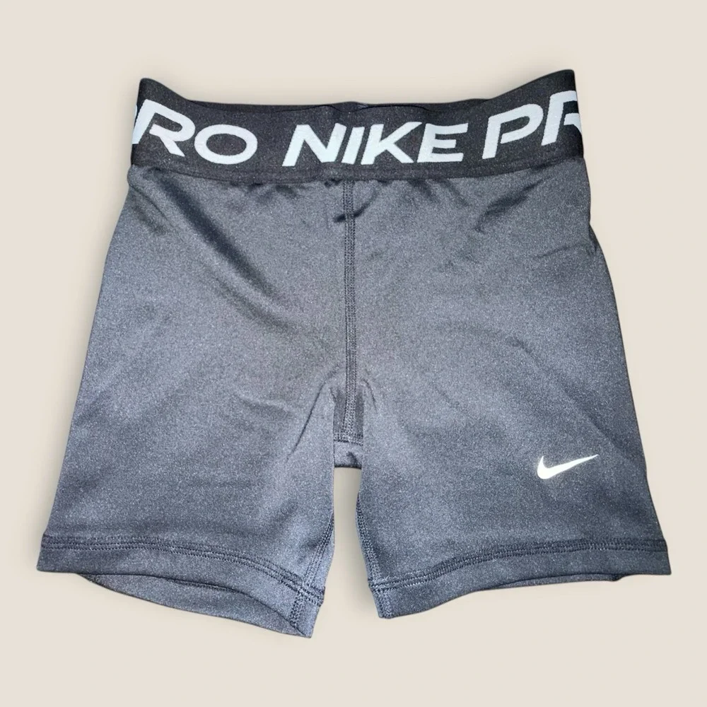 Nike Pro Girls kids Sz Medium + Dri-Fit Spandex/Compression Shorts   ~Black NWT